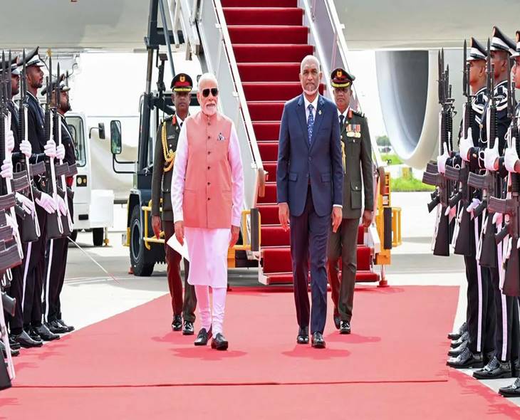PM Modi Arrives In Maldives After UK Tour