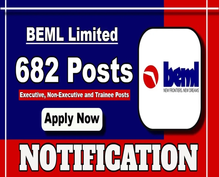 BEML Releases Recruitment Notification For 682 Vacancies