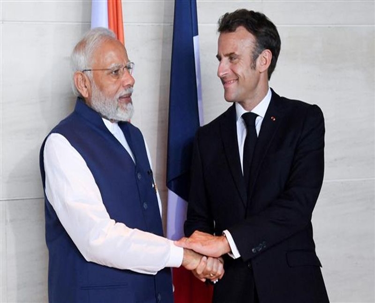 India-France Leaders Review Regional Tensions