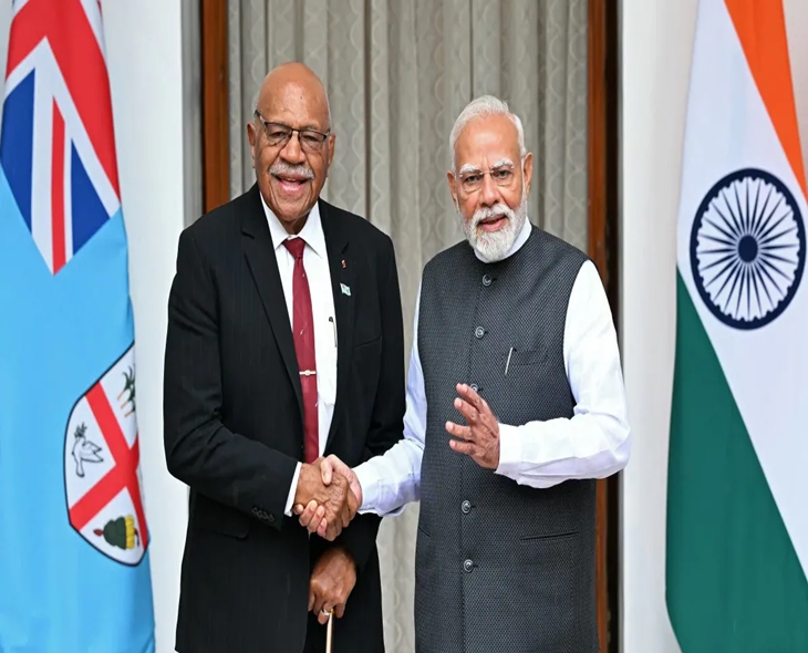 Fiji PM Jokes With PM Modi Amid US Tariff Dispute