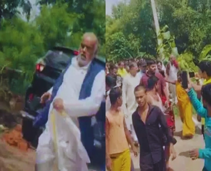 Angry Villagers Chase Bihar Minister And MLA