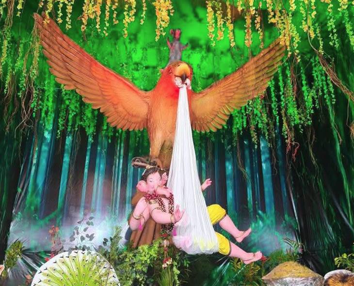 Garuda-Form Ganesh Idol Draws Devotees In AP’s Anantapur