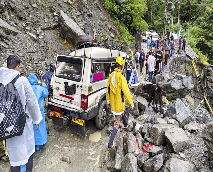 Kedarnath Highway Landslide Kills Two & Injures Six