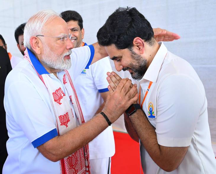 Lokesh To Present Yoga Day Report To PM Modi Today