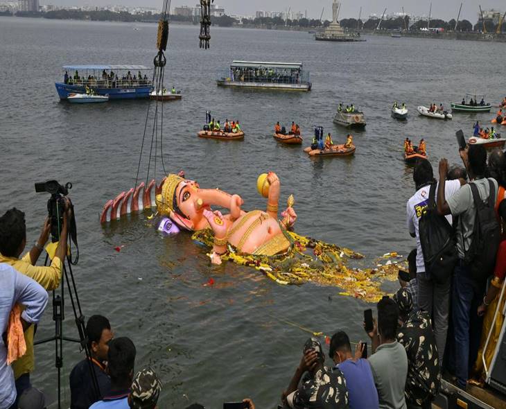 BREAKING: Khairatabad Ganesh Idol Immersion Concludes