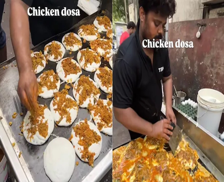 Viral Chicken Dosa Video Sparks Mixed Reactions Online