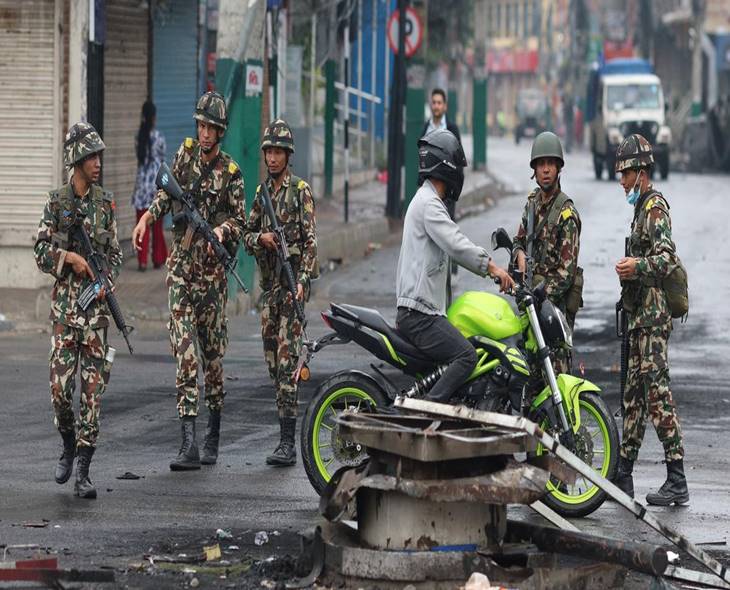 Soldiers Patrolled Streets Of Kathmandu Amid Nepal Protests