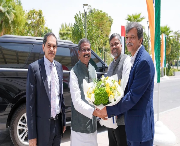 Union Minister Dharmendra Visits IIT Delhi-Abu Dhabi Campus