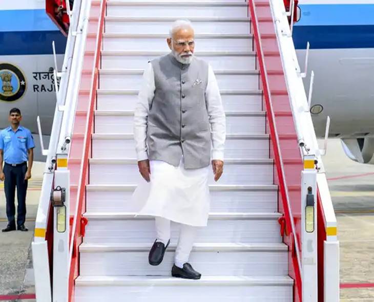 PM Modi Arrives In Mizoram, To Launch Projects Virtually