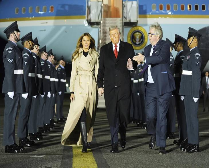 Trump Receives Red Carpet Welcome In Britain