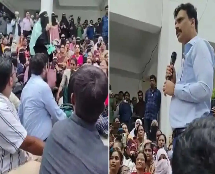 Hyderabad: TMREIS Teachers Protest Salary Cut