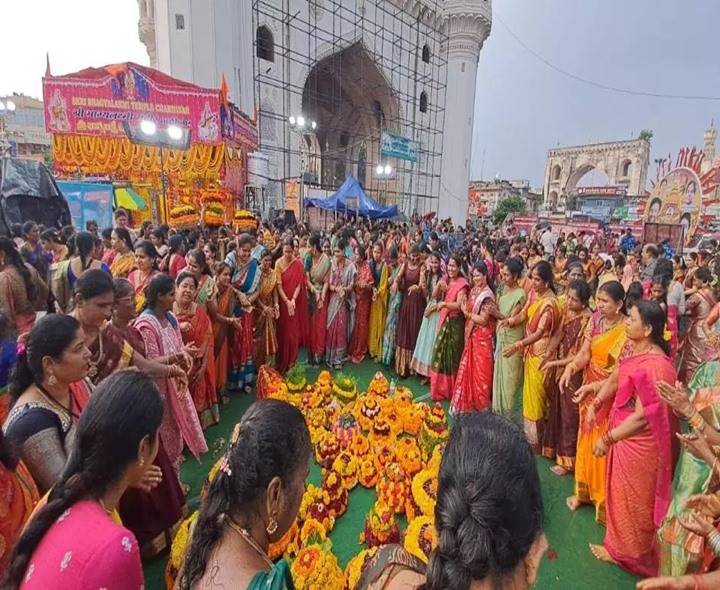 BJP To Host Bathukamma Celebrations Near Charminar Today