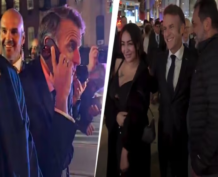 Macron Walks NYC Streets After Trump Convoy Stops His Car