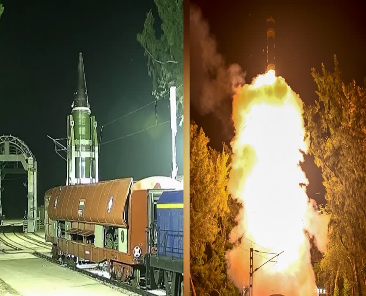 India Conducts Successful Rail-Based Agni-Prime Missile Test