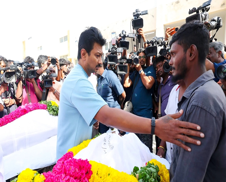 Karur Rally Tragedy: Udhayanidhi Stalin Consoles Families