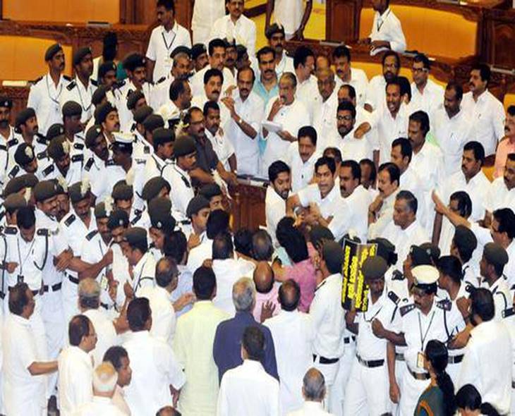 Kerala Assembly Suspends Three Congress MLAs