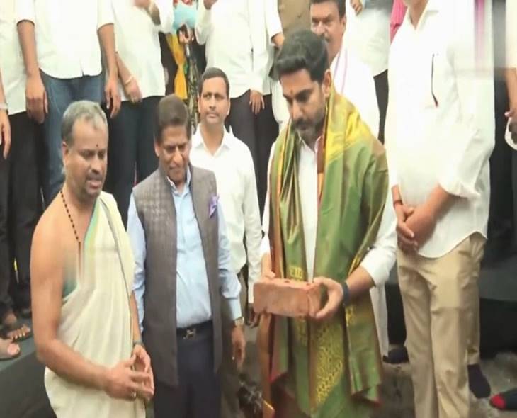 Lokesh Lays Foundation For ₹1500 Cr Data Center In Vizag