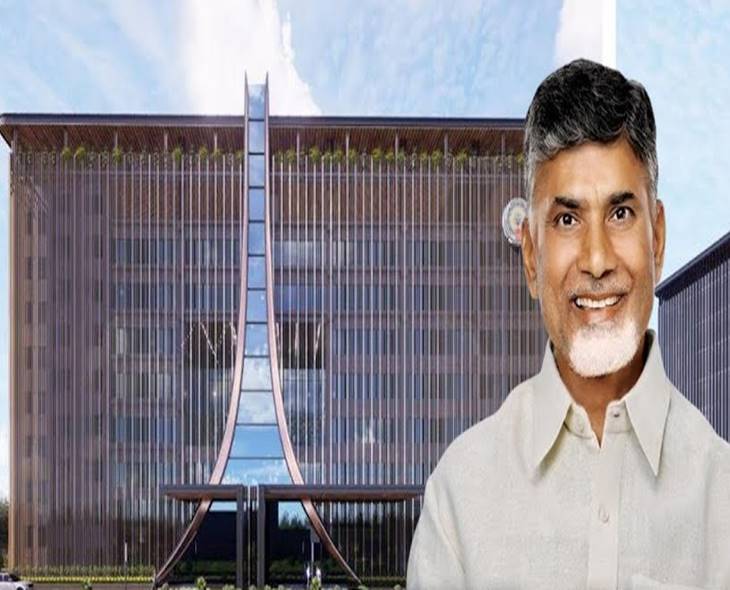 CM CBN Unveils 7-Storey CRDA Complex In Amaravati