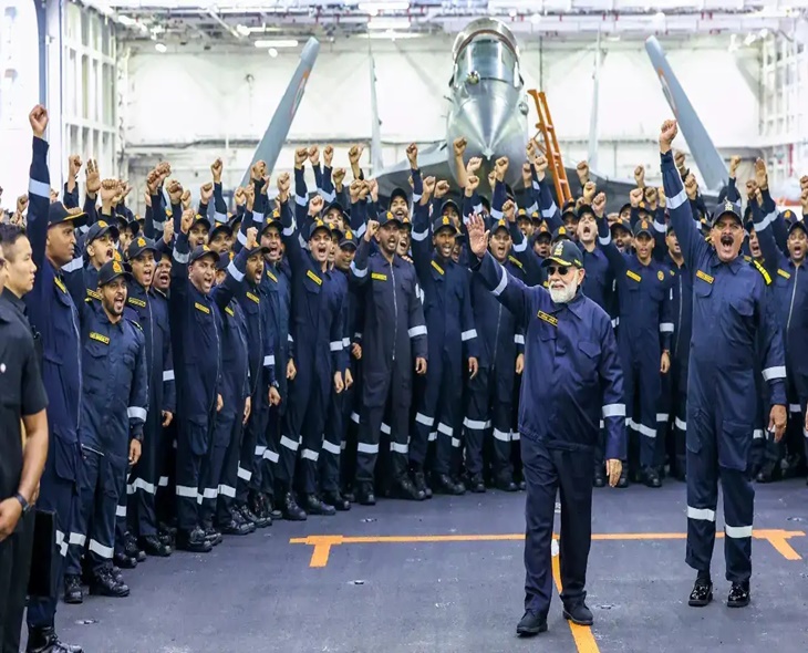 Diwali On Deck: Modi Joins Navy Aboard INS Vikrant