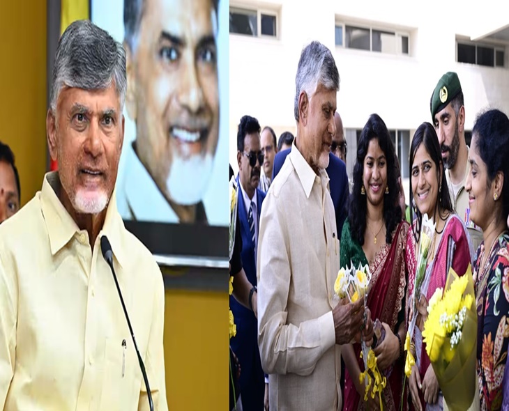 CM CBN Arrives In Dubai, Meets Telugu Diaspora
