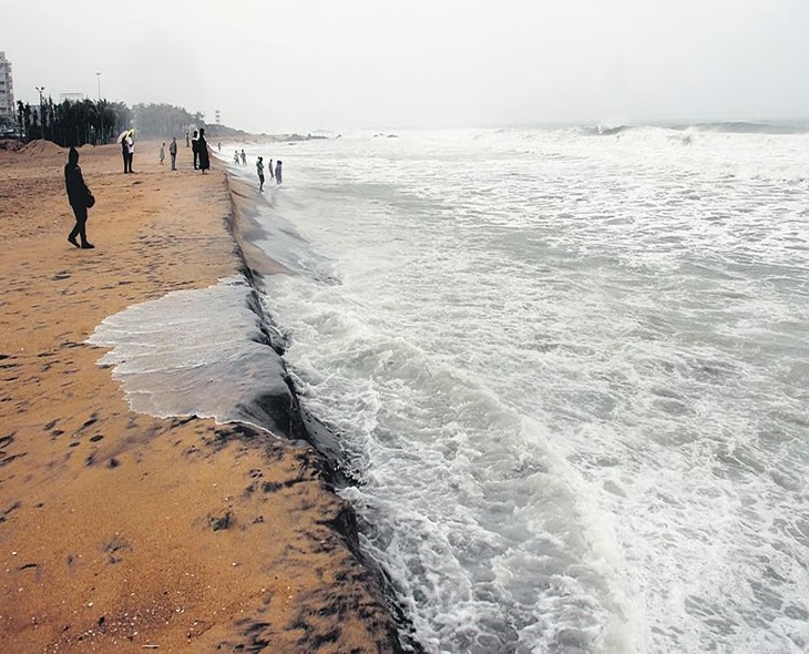 AP: Bapatla Beaches Closed As Cyclone Montha Approaches
