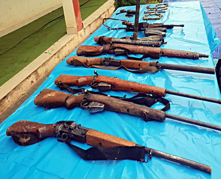 21 Maoists Surrender In Chhattisgarh, Hand Over Weapons