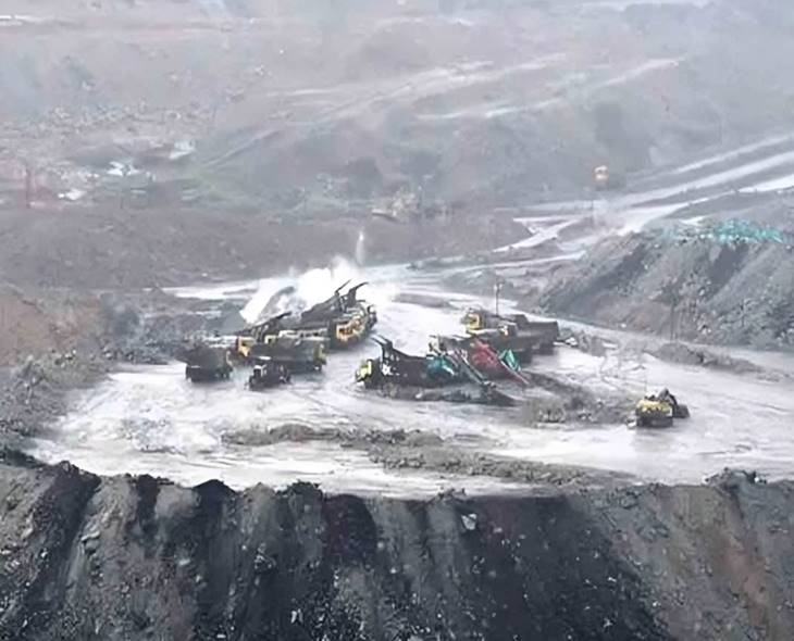 Coal Production In Singareni Halt Due To Heavy Floodwater
