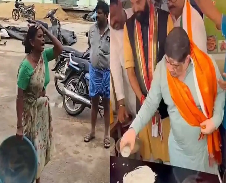 Telangana Farmer Breaks Down As Rains Destroy Stored Paddy