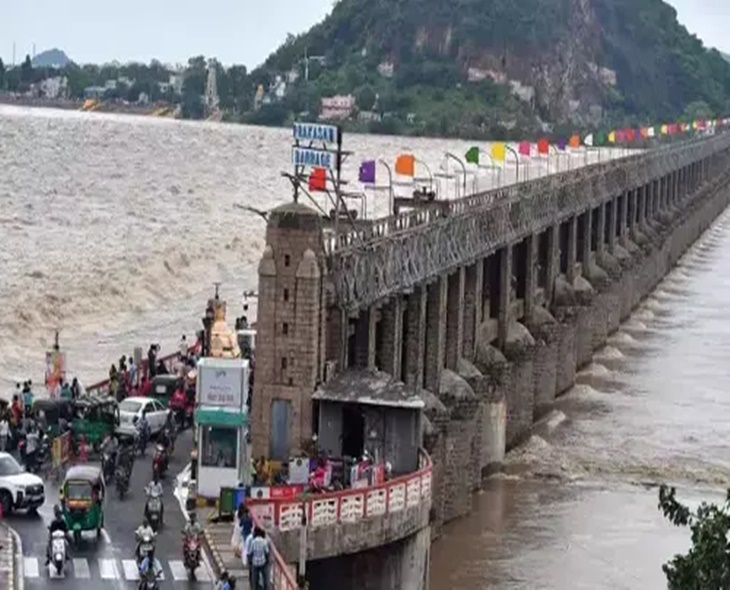 69 Gates Lifted As Flood Flow Continues At Prakasam Barrage