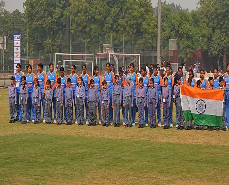 Team India Women Blind Defeats Australia With Huge Runs