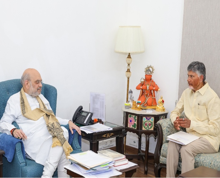 CM Chandrababu Meets Amit Shah, Discusses AP Issues