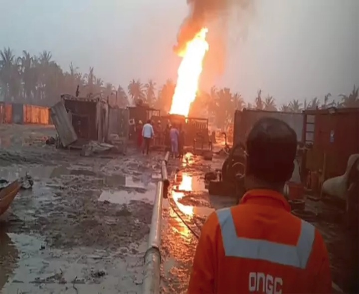 ONGC Blowout Fire In Konaseema Extinguished After 5 Days