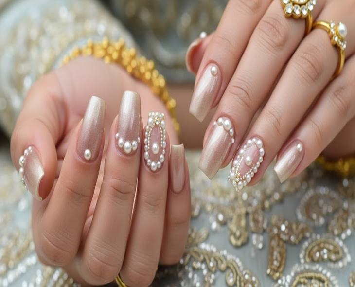 Wedding Nail Art Sparkle Costs ₹2,500 Each