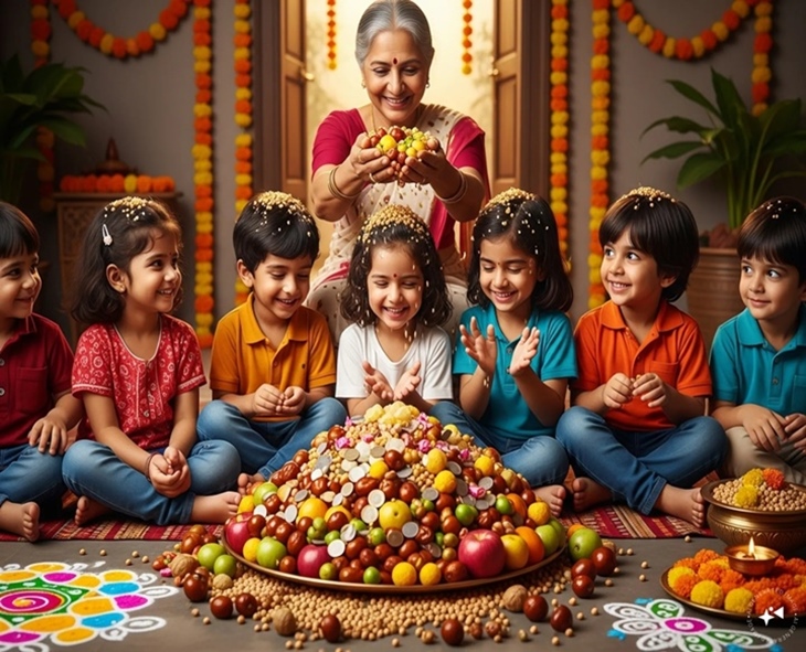 Bhogi Pallu Ritual Symbolizes Health & Prosperity To Kids