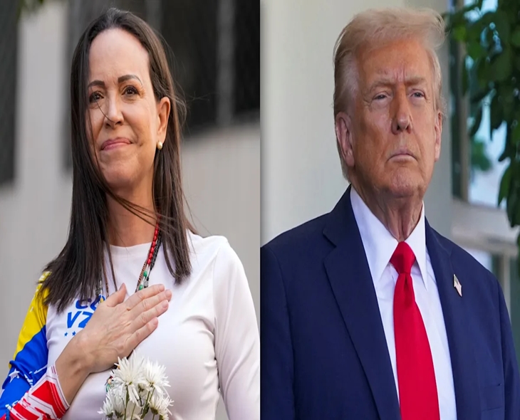 Trump Receives Nobel Peace Prize Medal From Machado