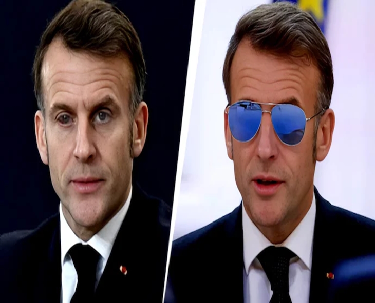 Macron’s Red Eye Becomes Viral “Tiger Gaze” Moment