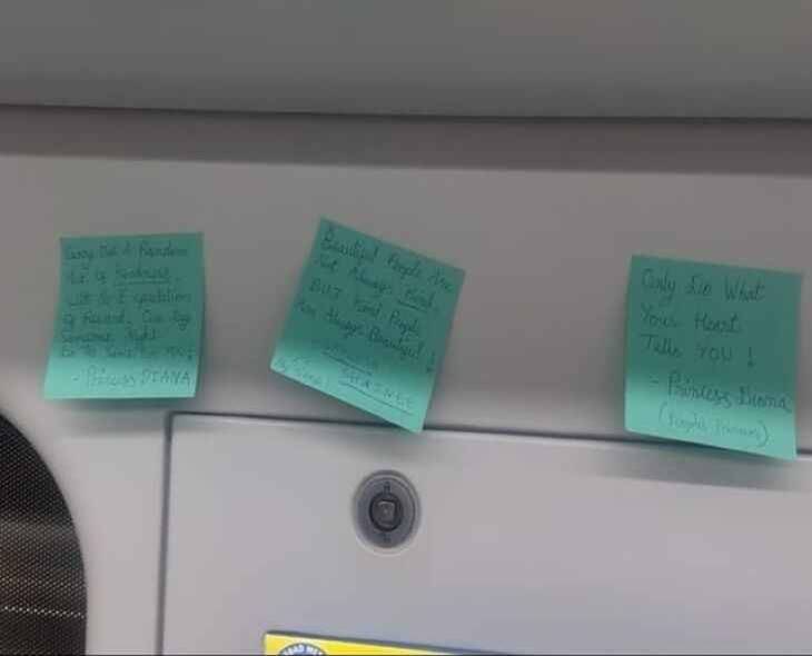 Green Notes Spread Smiles On Metro Train
