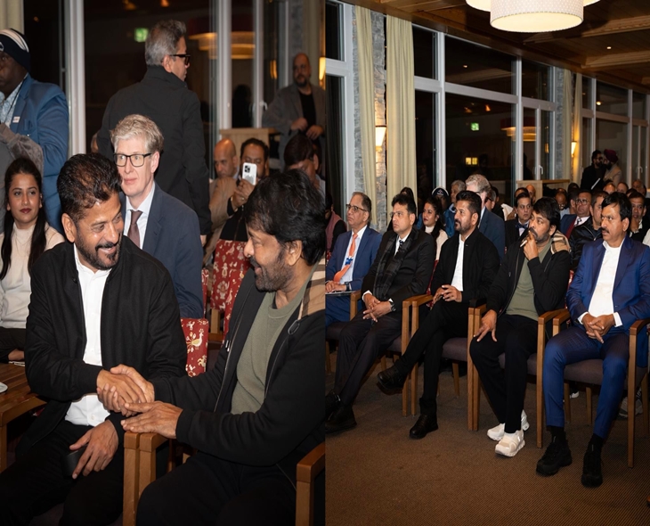 Chiranjeevi Attends WEF, Meets TG CM Revanth Reddy