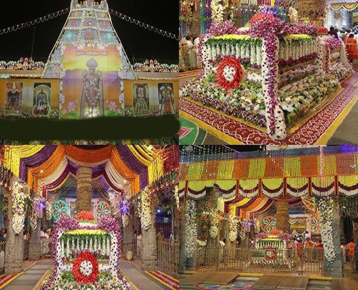 Tirumala Dazzles With Floral Splendor On Ratha Saptami