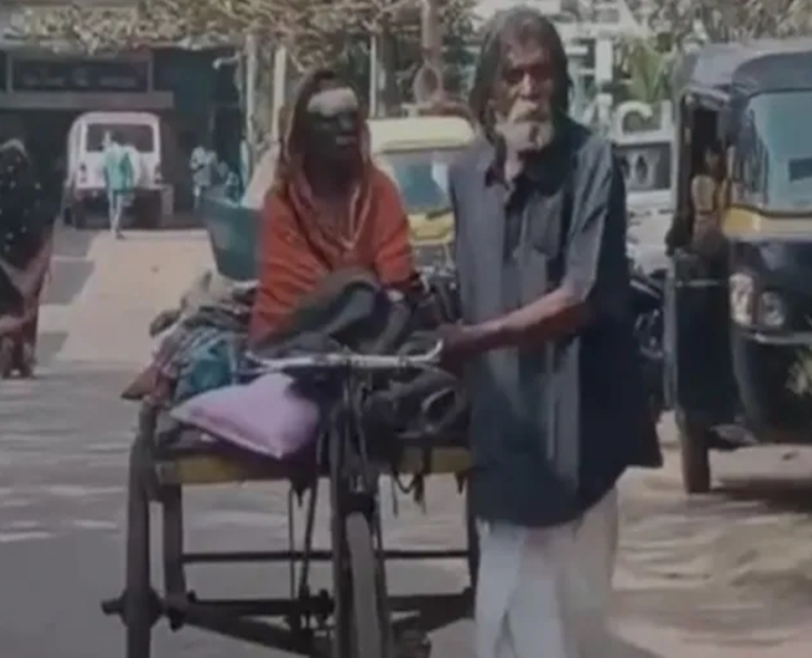 75-year-old Odisha Man Pedals 300 Km Rickshaw To Save Wife