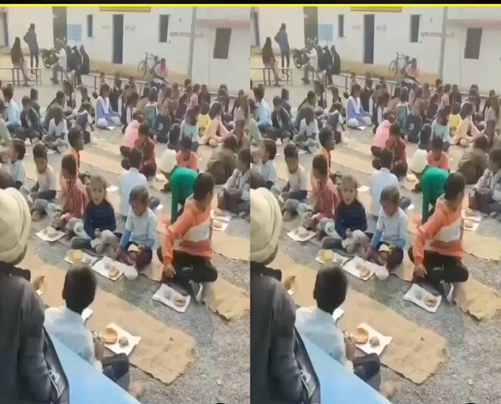 Children Served Food On Paper, Sparks Criticism