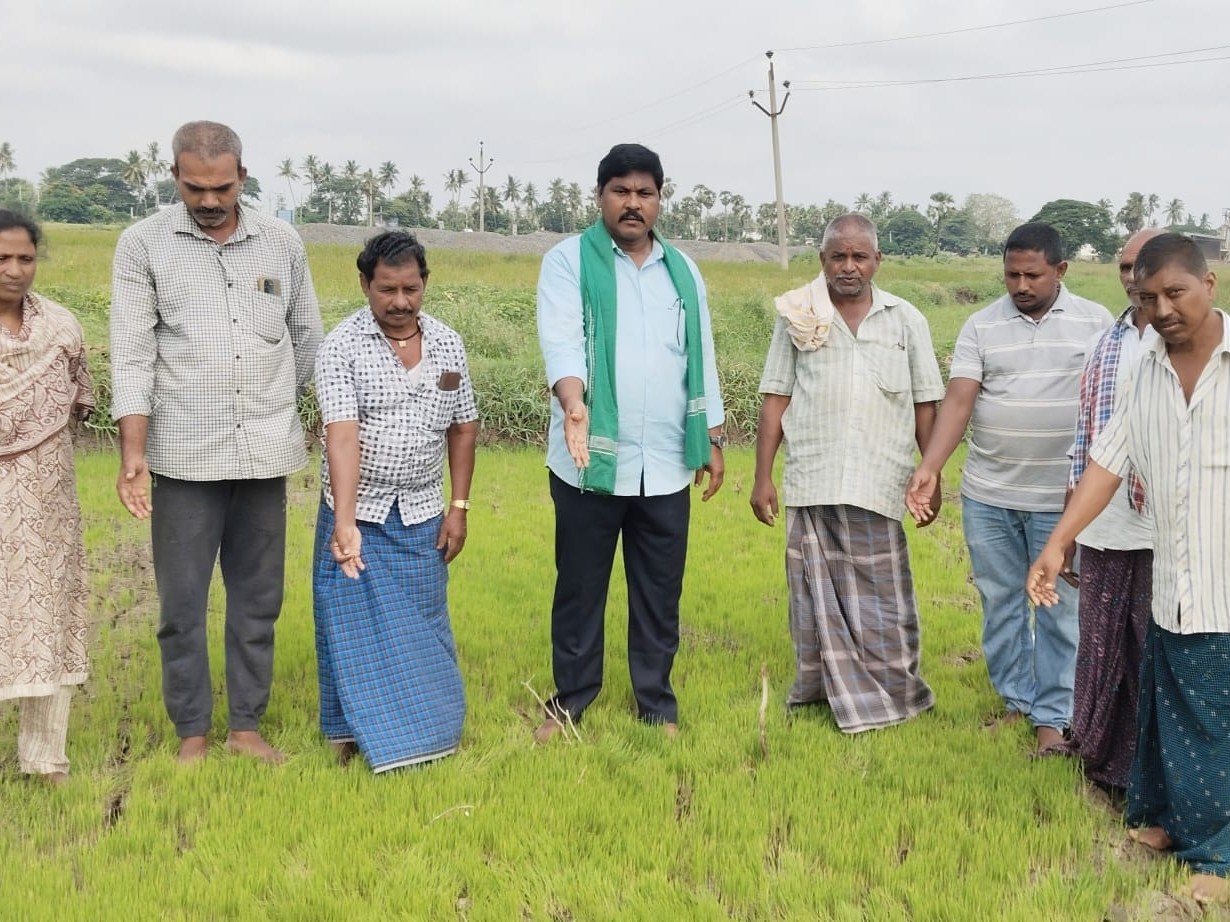 ‘సాగు నీరు లేక రైతులు ఆవేదన’