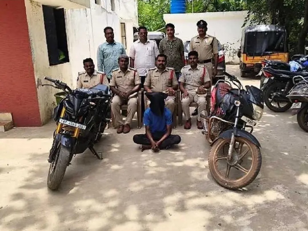 వేదాయపాలెంలో బైకుల దొంగ అరెస్ట్