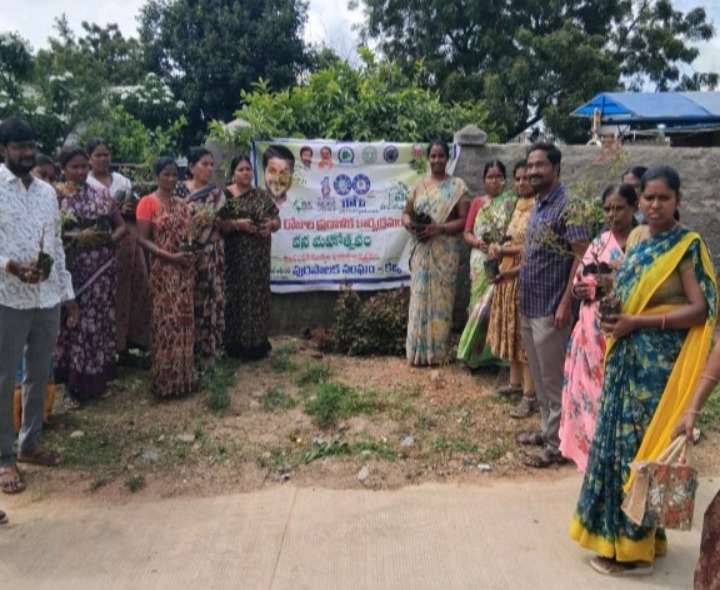 కల్వకుర్తి మున్సిపాలిలో మొక్కల పంపిణీ