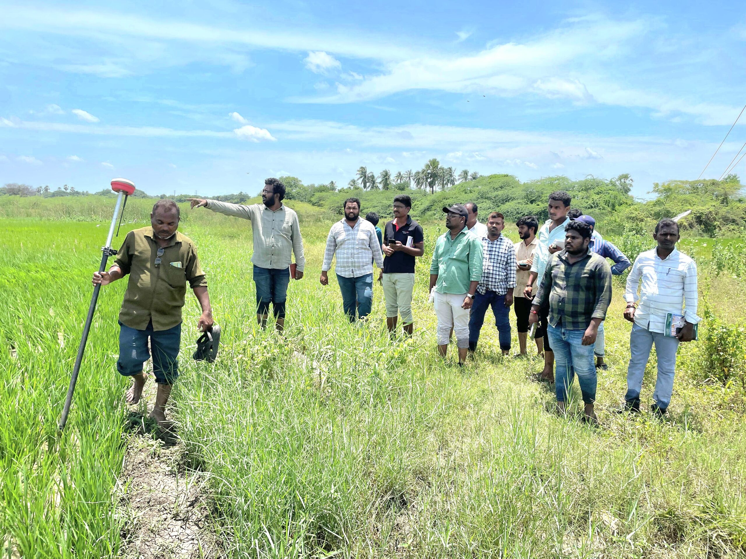 జిల్లా కలెక్టర్ ఆదేశాల మేరకు చెరువు సర్వే