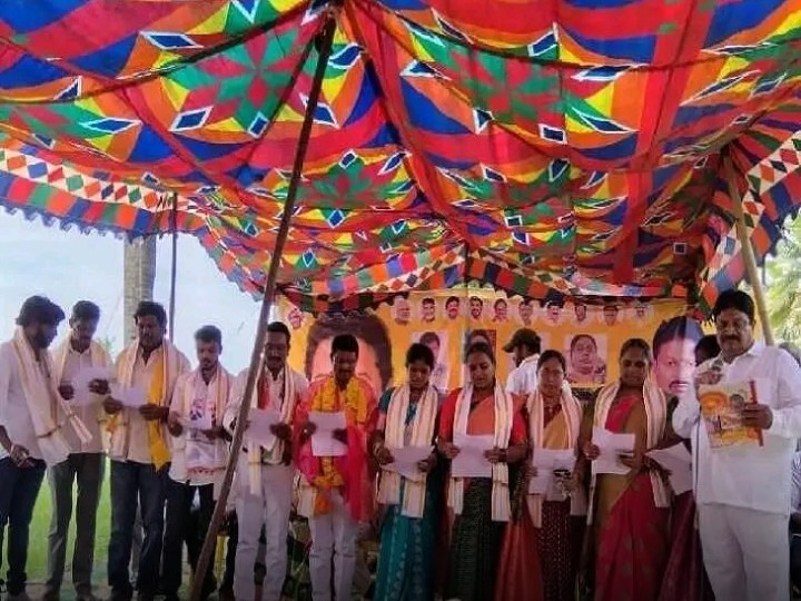 ఆలయ నూతన కార్యవర్గం ప్రమాణ స్వీకారం