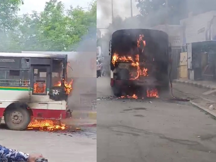 ఆర్టీసీ బస్సులో మంటలు