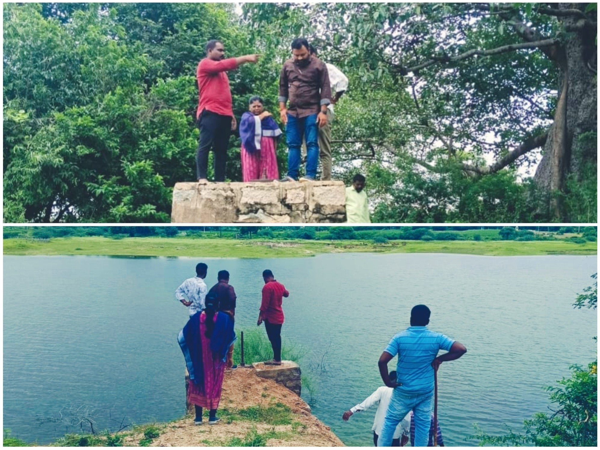 తూముల లీకేజీ… పరిశీలించిన ఇరిగేషన్ అధికారులు