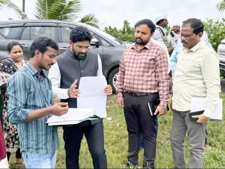 రీ సర్వే ప్రక్రియను పరిశీలించిన జేసీ