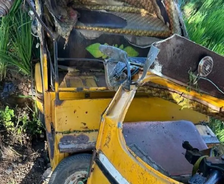 ఆటో చెట్టుకు ఢీకొని వ్యక్తి మృతి